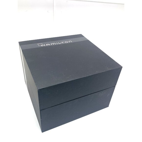 Hamilton Watch Box Presentation Black Cardboard Display Empty - Picture 6 of 11